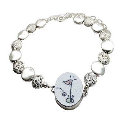 Golf Ball Coin Ball Marker Ankle Bracelet 